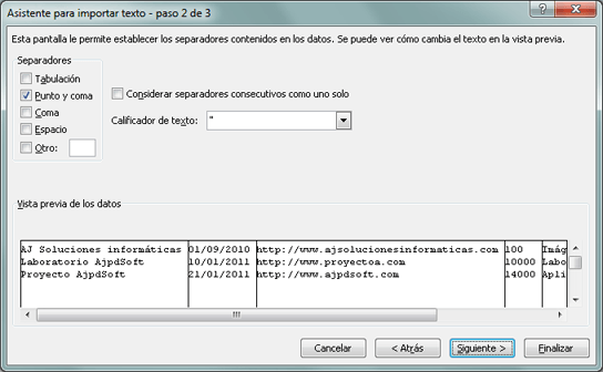 AjpdSoft Cmo importar un fichero csv de texto plano a Microsoft Excel xls  xlsx