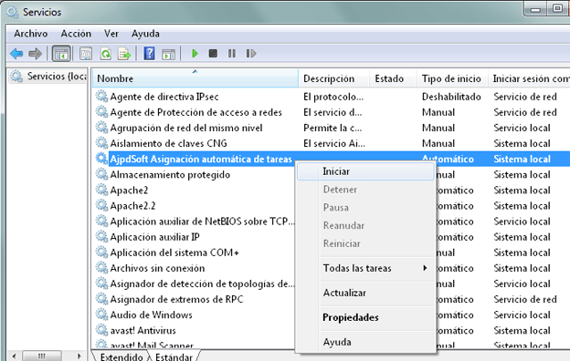 AjpdSoft Instalar un servicio de Windows
