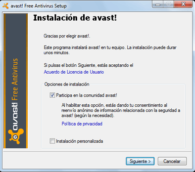 AjpdSoft Instalacin y testeo de Avast Home en Microsoft Windows 7