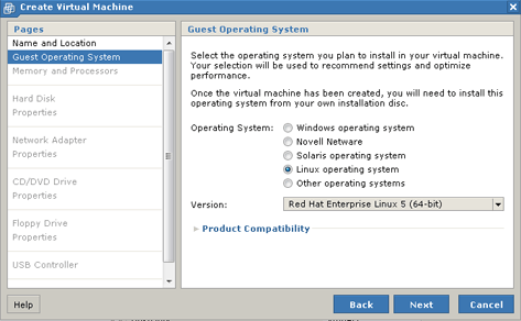 AjpdSoft Crear y preparar la mquina virtual en VMware Server para Oracle Enterprise Linux