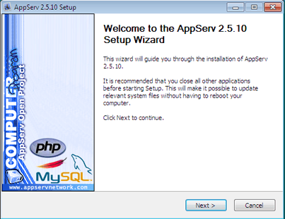AjpdSoft Montar un servidor web y un sitio web en un equipo con Windows 7 con AppServ y Joomla
